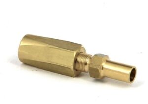 Raccordo dritto in ottone - Straight brass hose connector for 8x12mm hose (2pcs) 10mm