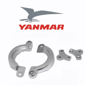 Kit anodo in alluminio Yanmar 4JH4 serie - Yanmar aluminum anode assembly 196450-02492