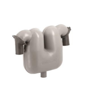 Separatore gas di scarico, raccordi girevoli 75 mm, scarico 50 mm