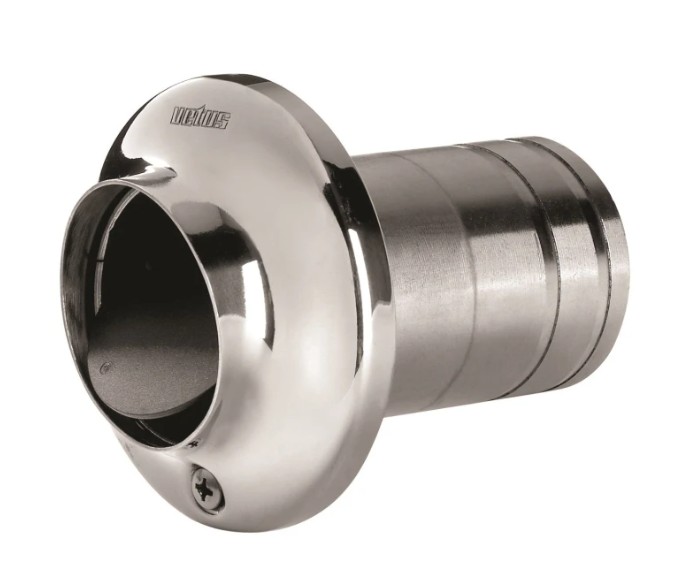 Bocchettone di scarico in inox - Transom exhaust connection 60 mm