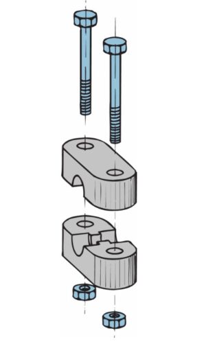 Morsetto stringi-guaina per cavi tipo 33 e LF - Cable Clamp for Cables Type 33 and LF