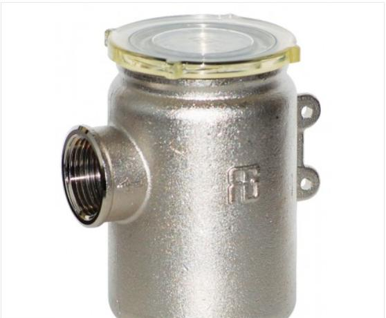 Filtro depurazione acqua serie "Tirreno" con coperchio grilamid tr55 trasparente 3/4''