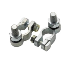 Terminali per cavi batterie sez. 10 mm² con foro M08, (set di 10)