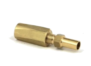 Raccordo dritto in ottone  - Straight brass hose connector for 8x12mm hose (2pcs) 10mm