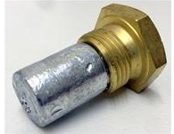 Anodo zinco con tappo Yanmar 4BY/6BY - Yanmar Zinc anode with plug 120650-13420