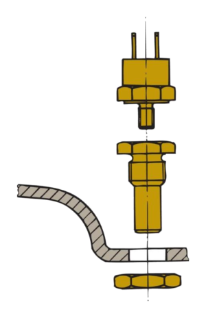 Sensore per allarme temperatura scarico per MF/MV/LSG/LSS/MGS/MGL/MGP